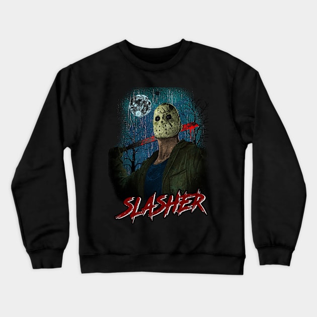 Killer Slasher Crewneck Sweatshirt by Dark Planet Tees